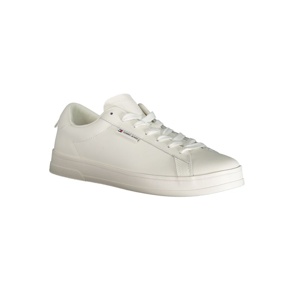 Tommy Hilfiger White Polyester Sneaker by Tommy Hilfiger