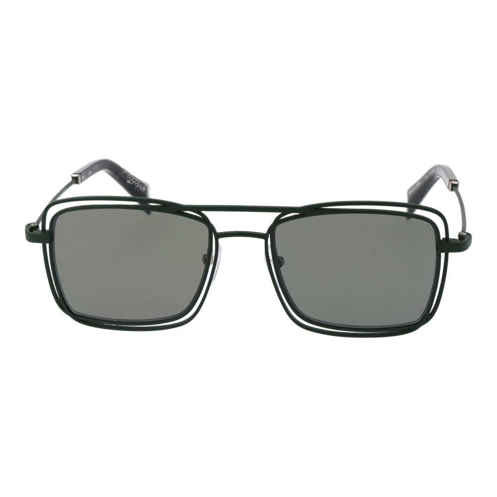 Lunettes de soleil unisexes vertes Yohji Yamamoto