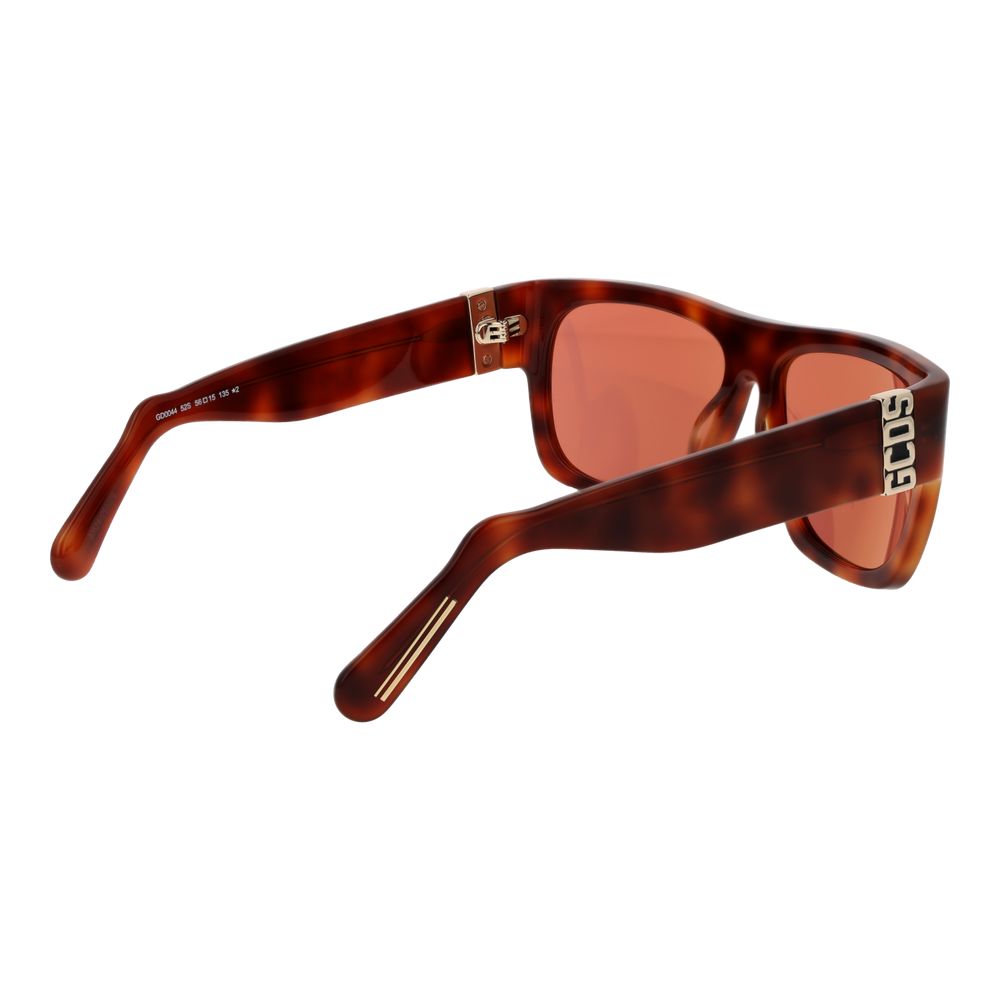 Lunettes de soleil unisexes marron GCDS