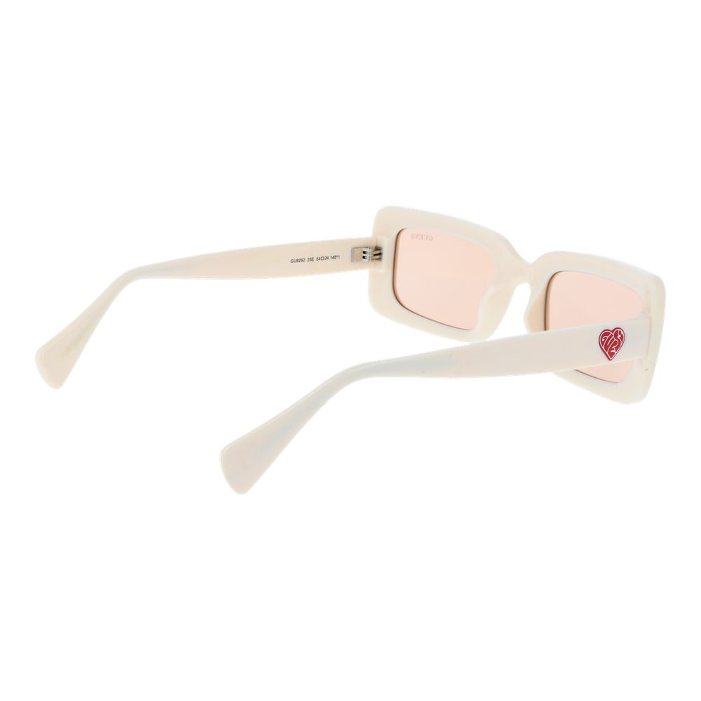 Lunettes de soleil unisexes beiges Guess