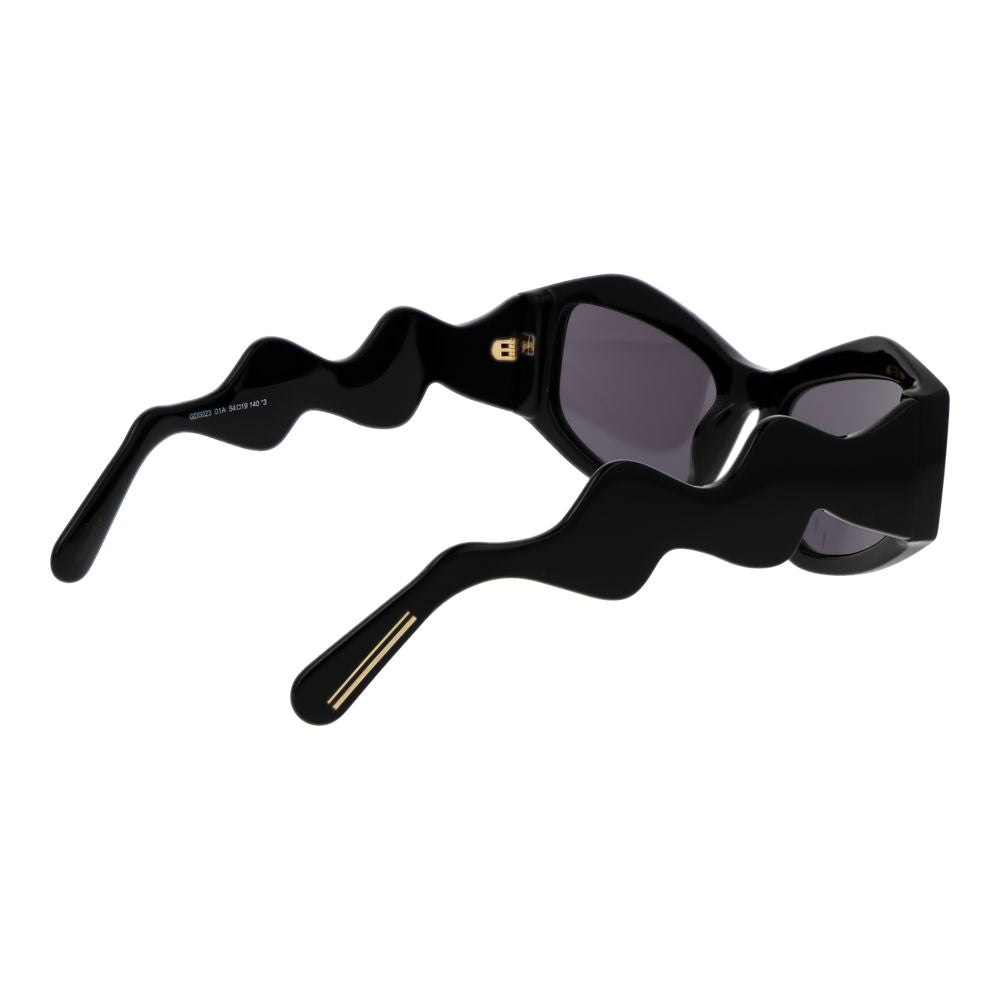 Lunettes de soleil unisexes noires GCDS