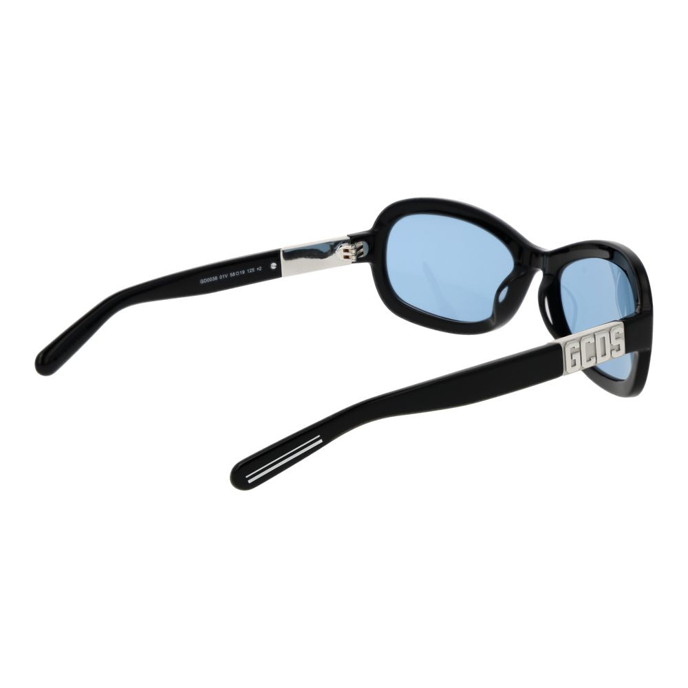 Lunettes de soleil unisexes noires GCDS