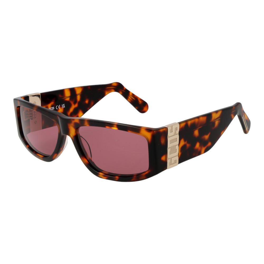 Lunettes de soleil unisexes marron GCDS
