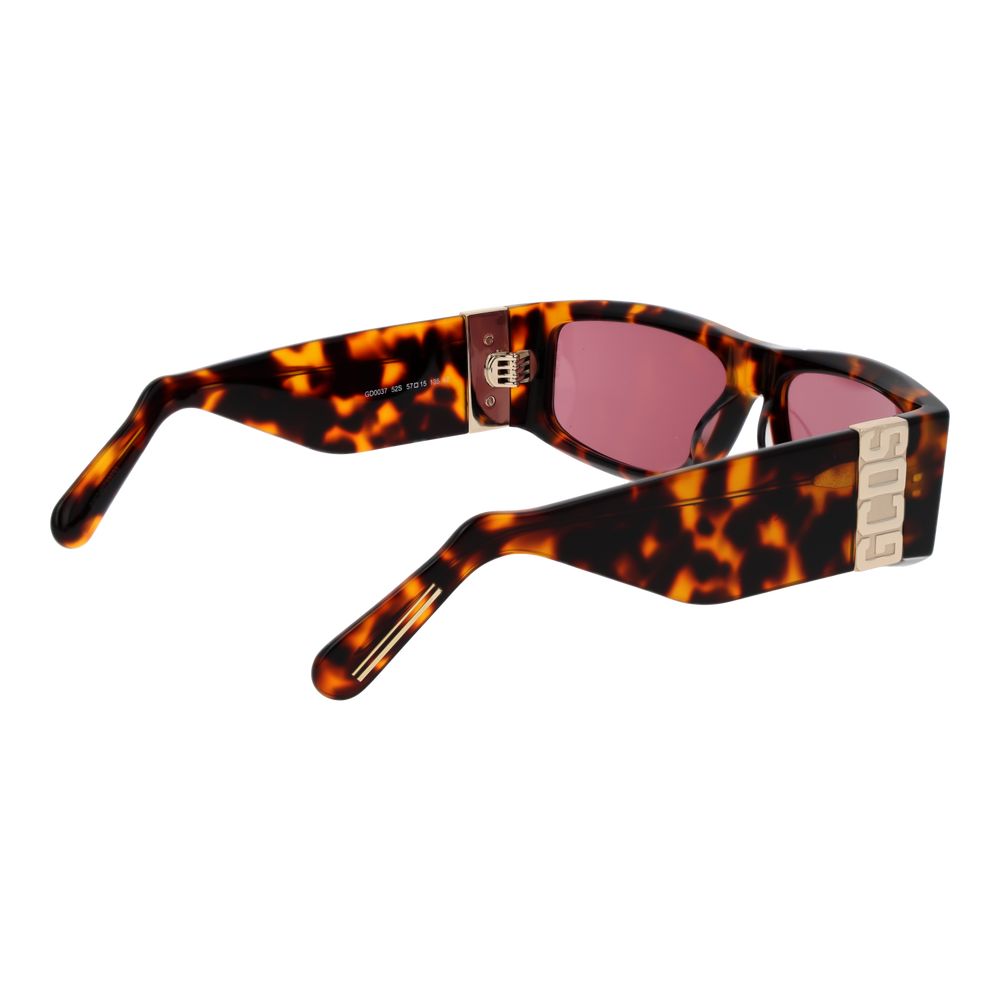 Lunettes de soleil unisexes marron GCDS