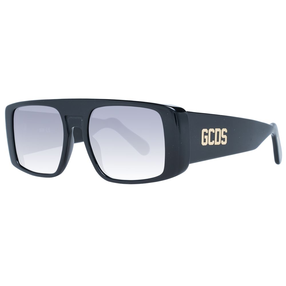 Lunettes de soleil unisexes noires GCDS