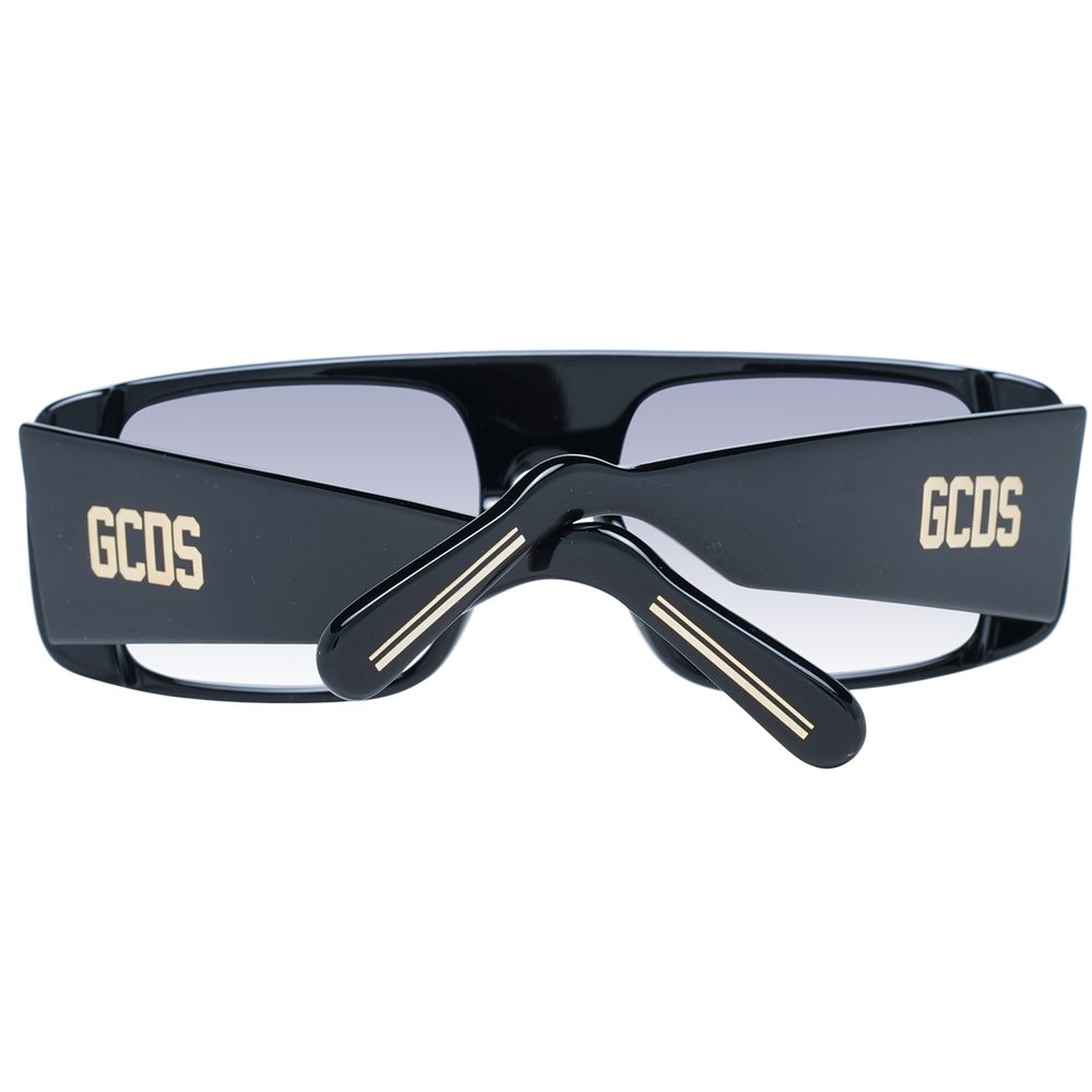 Lunettes de soleil unisexes noires GCDS
