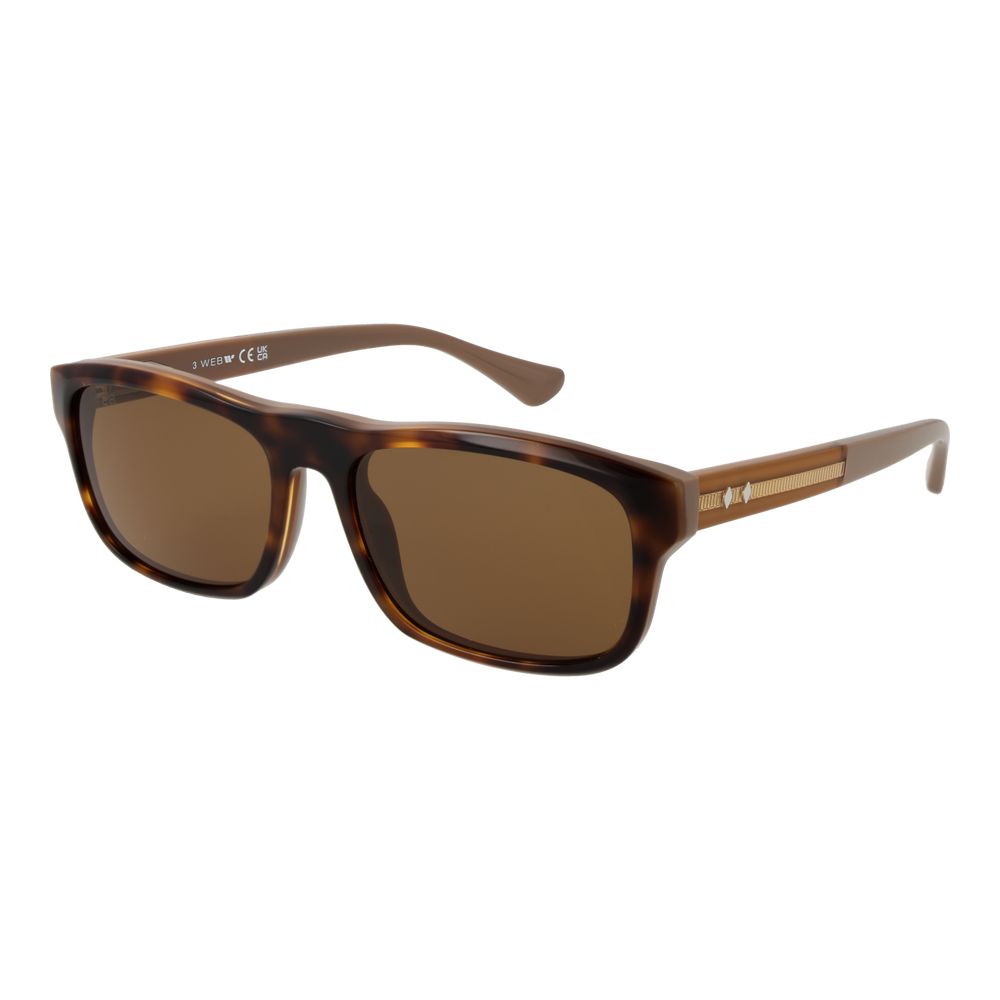 Lunettes de soleil marron pour homme
