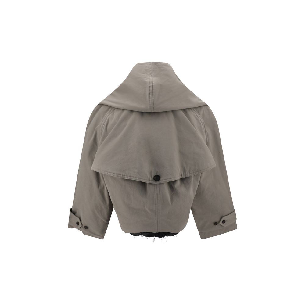Trench-coat à capuche inversé Balenciaga