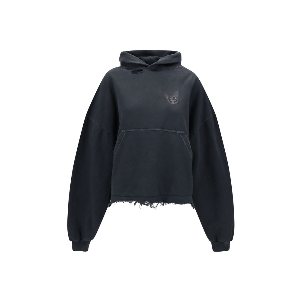 Sweat à capuche court Balenciaga