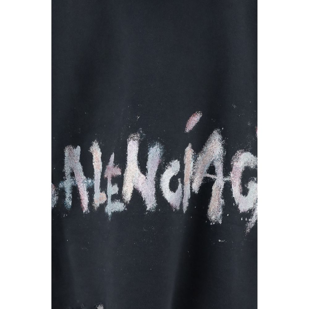 Sweat à capuche court Balenciaga
