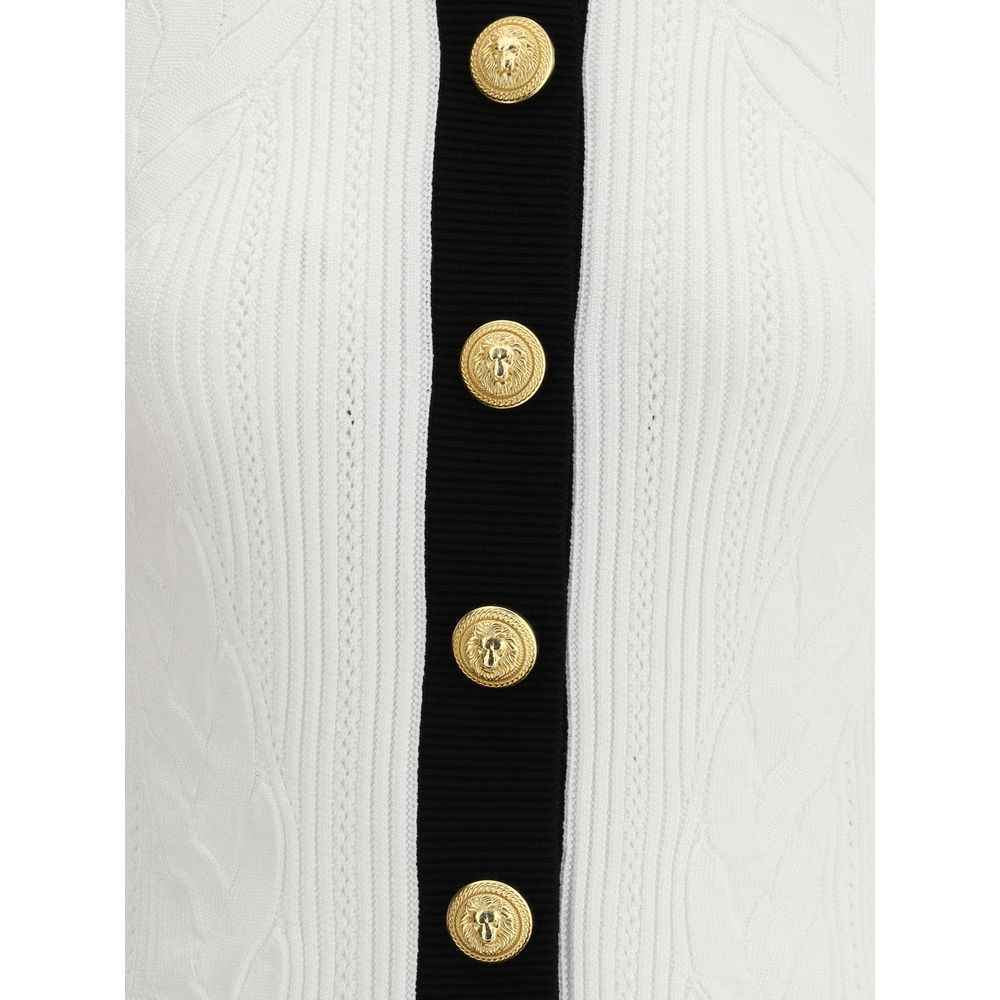 Balmain Contrast trim Cardigan