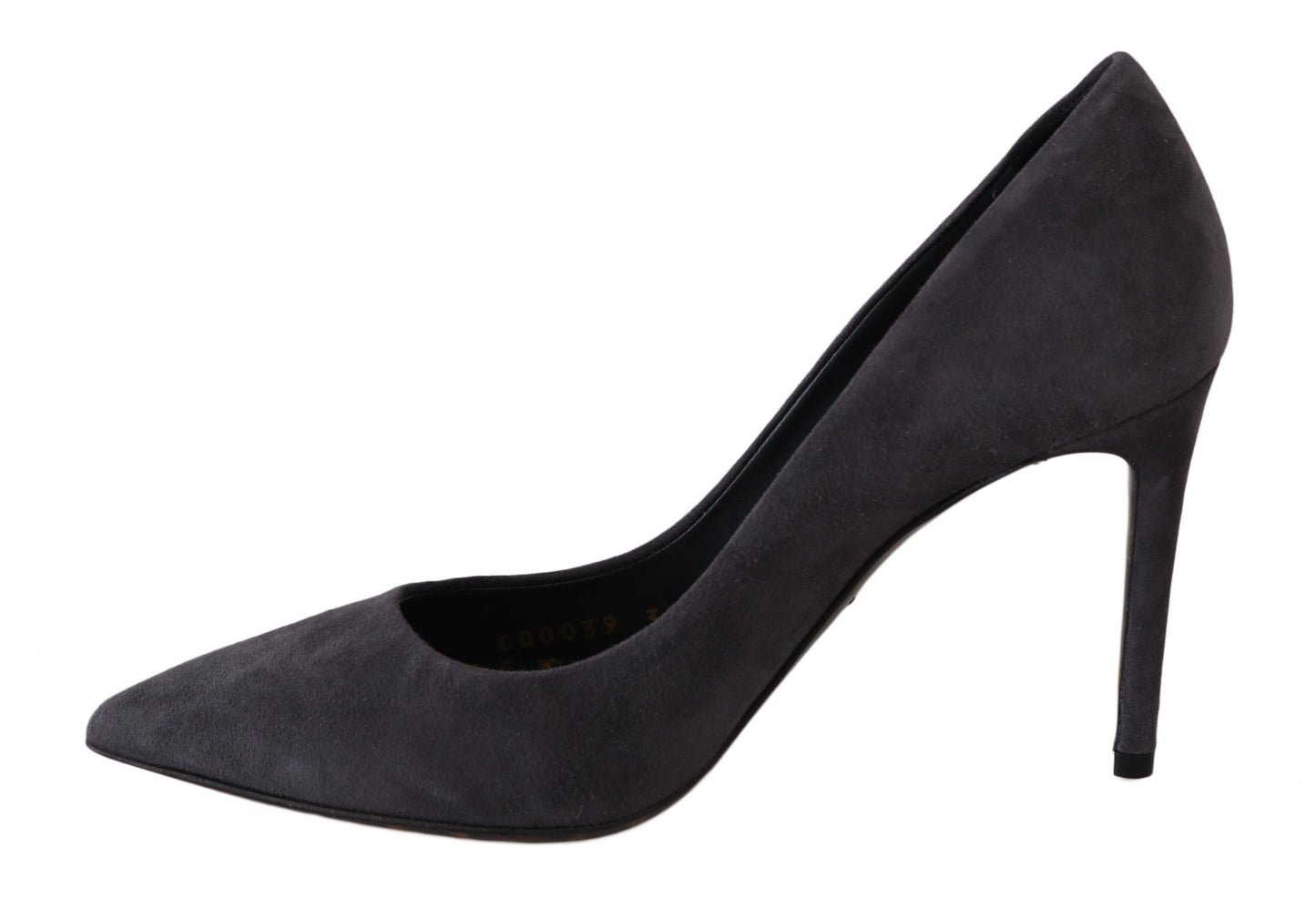 Escarpins à talons aiguilles élégants en daim gris Dolce & Gabbana