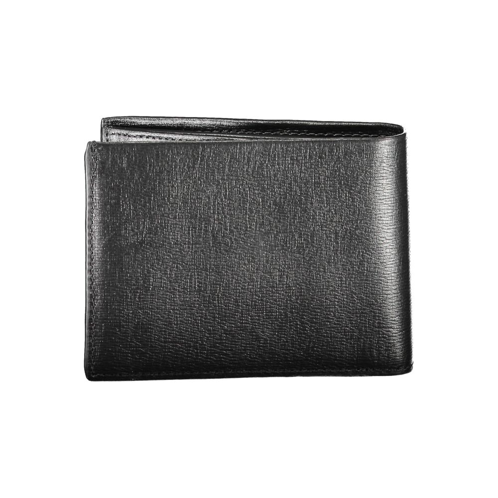 Portefeuille en cuir noir Calvin Klein