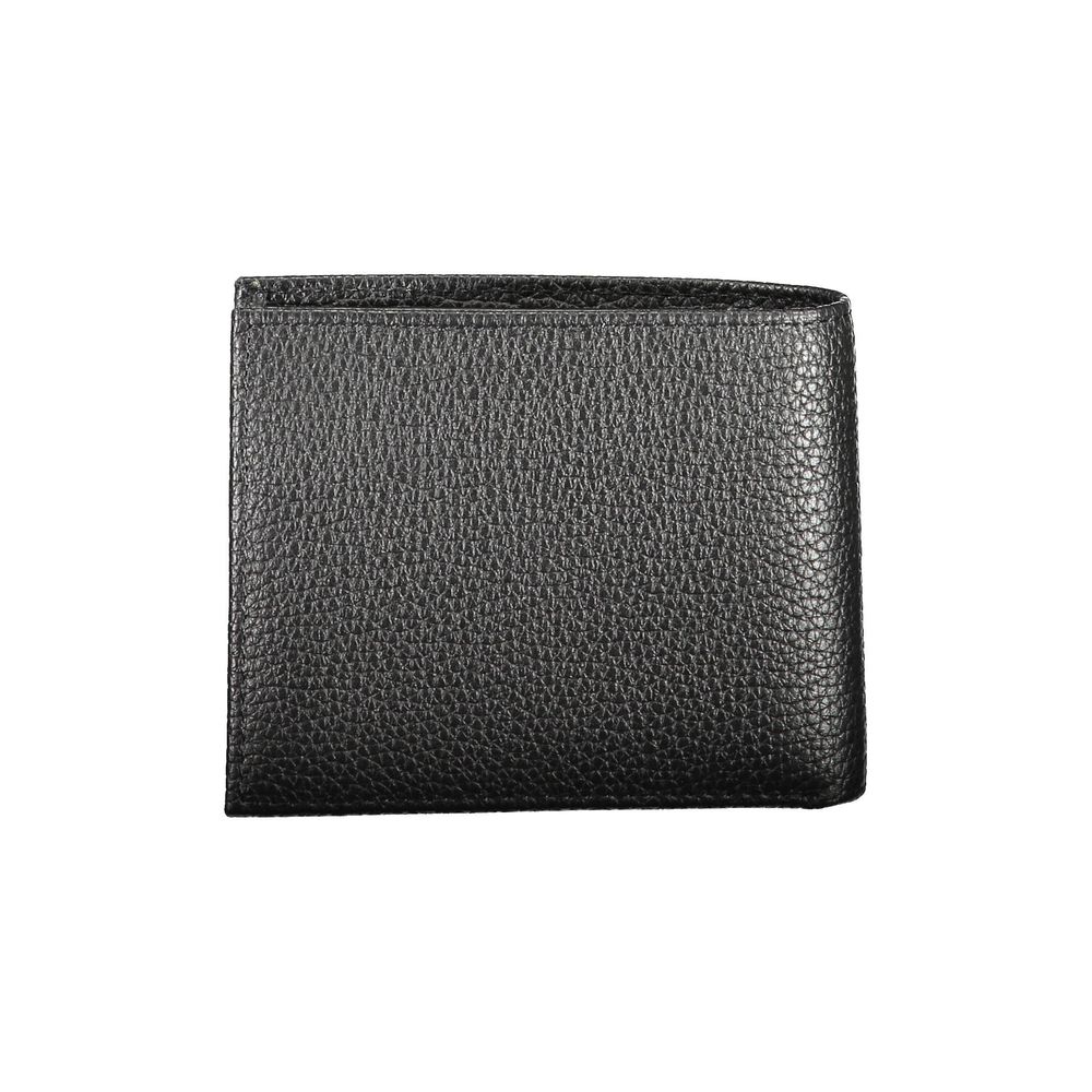 Portefeuille en cuir noir Calvin Klein
