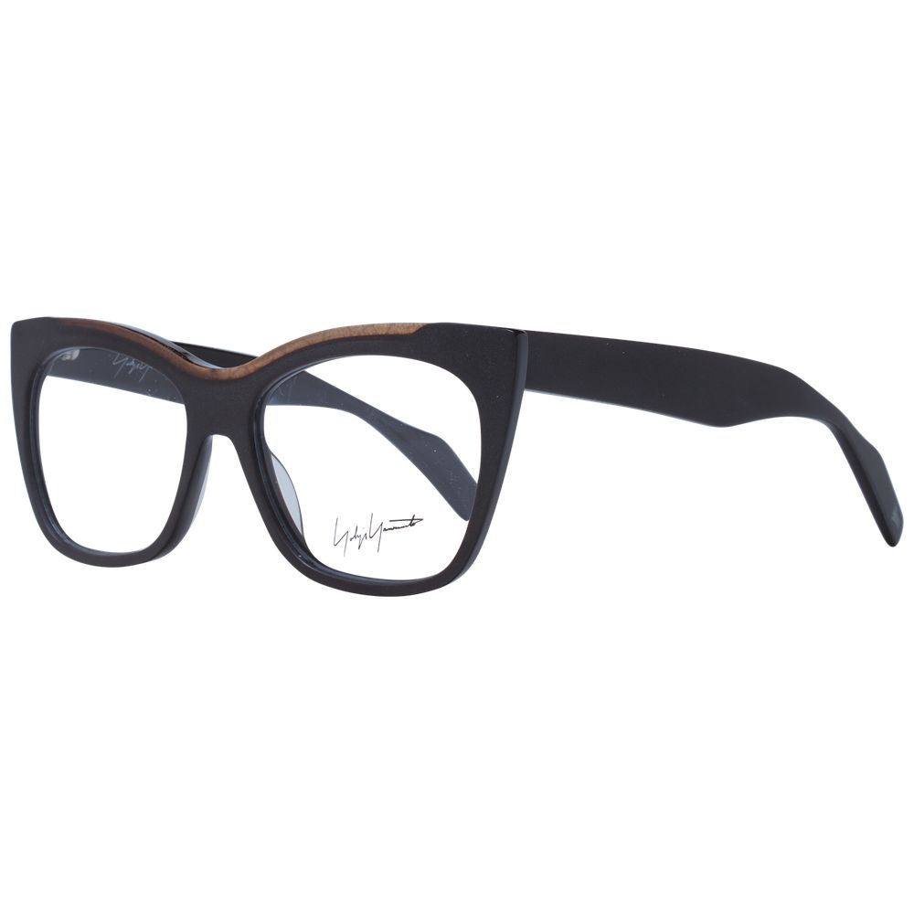 Montures de lunettes unisexes marron Yohji Yamamoto