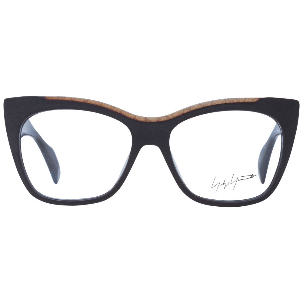 Montures de lunettes unisexes marron Yohji Yamamoto