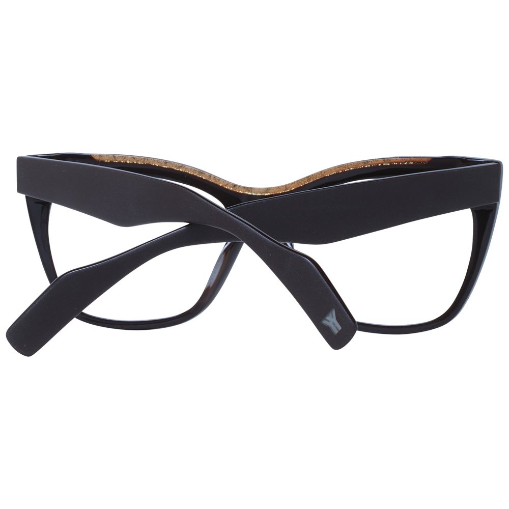 Montures de lunettes unisexes marron Yohji Yamamoto
