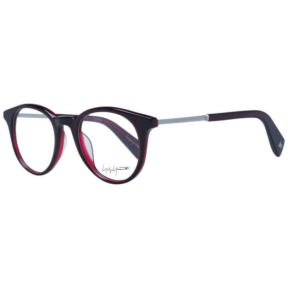 Montures de lunettes unisexes rouges Yohji Yamamoto