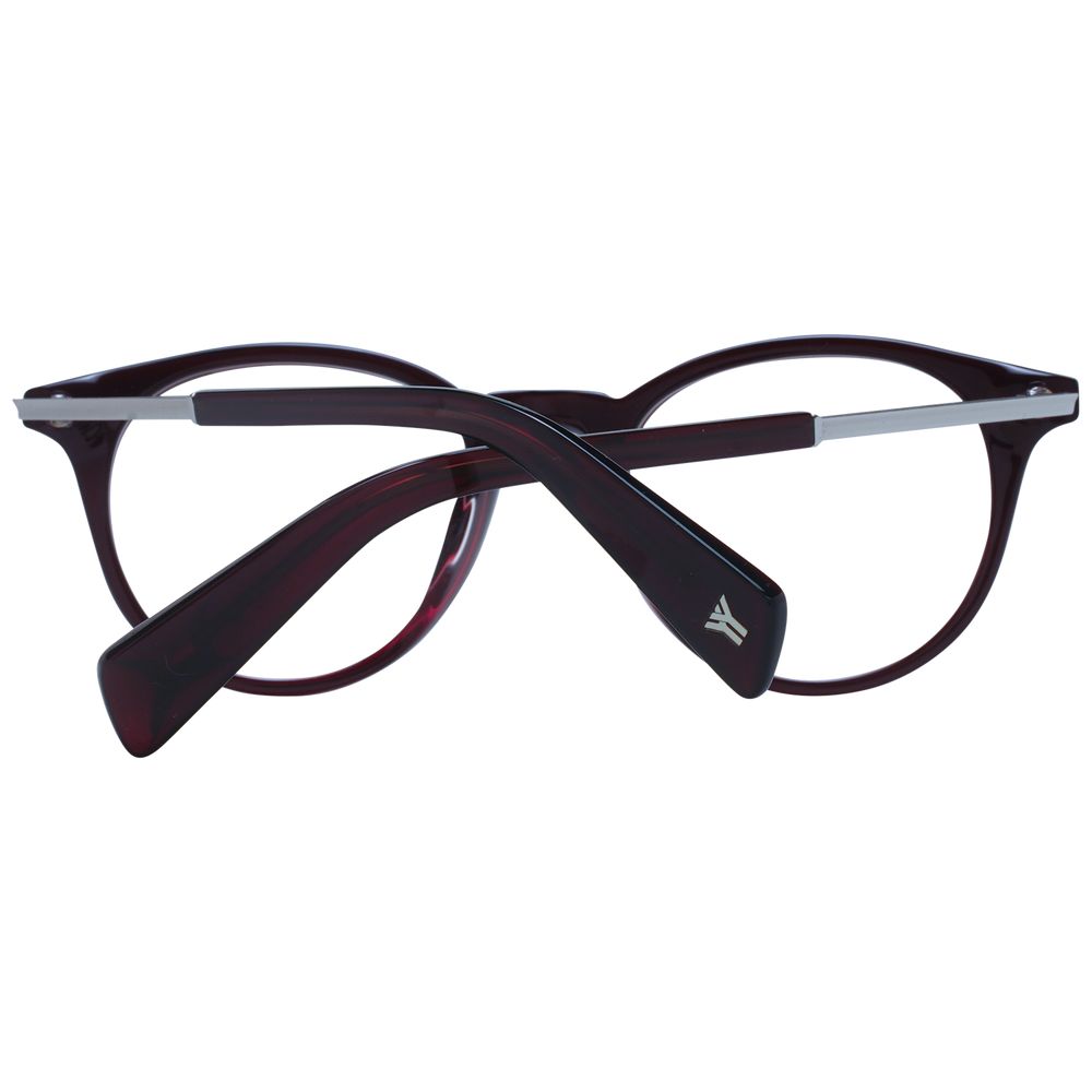 Montures de lunettes unisexes rouges Yohji Yamamoto