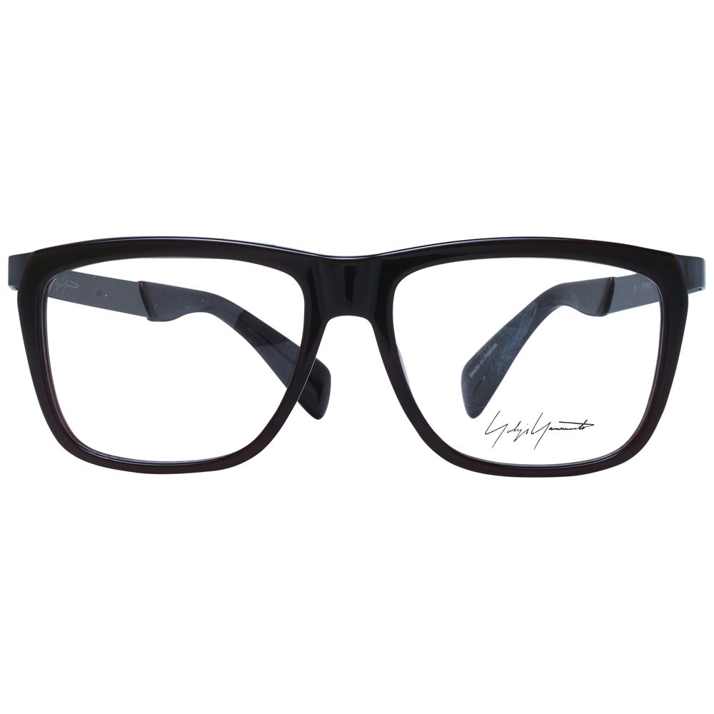 Montures de lunettes unisexes marron Yohji Yamamoto