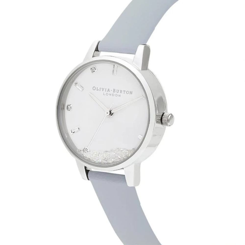 Montre Olivia Burton en cuir artificiel bleu