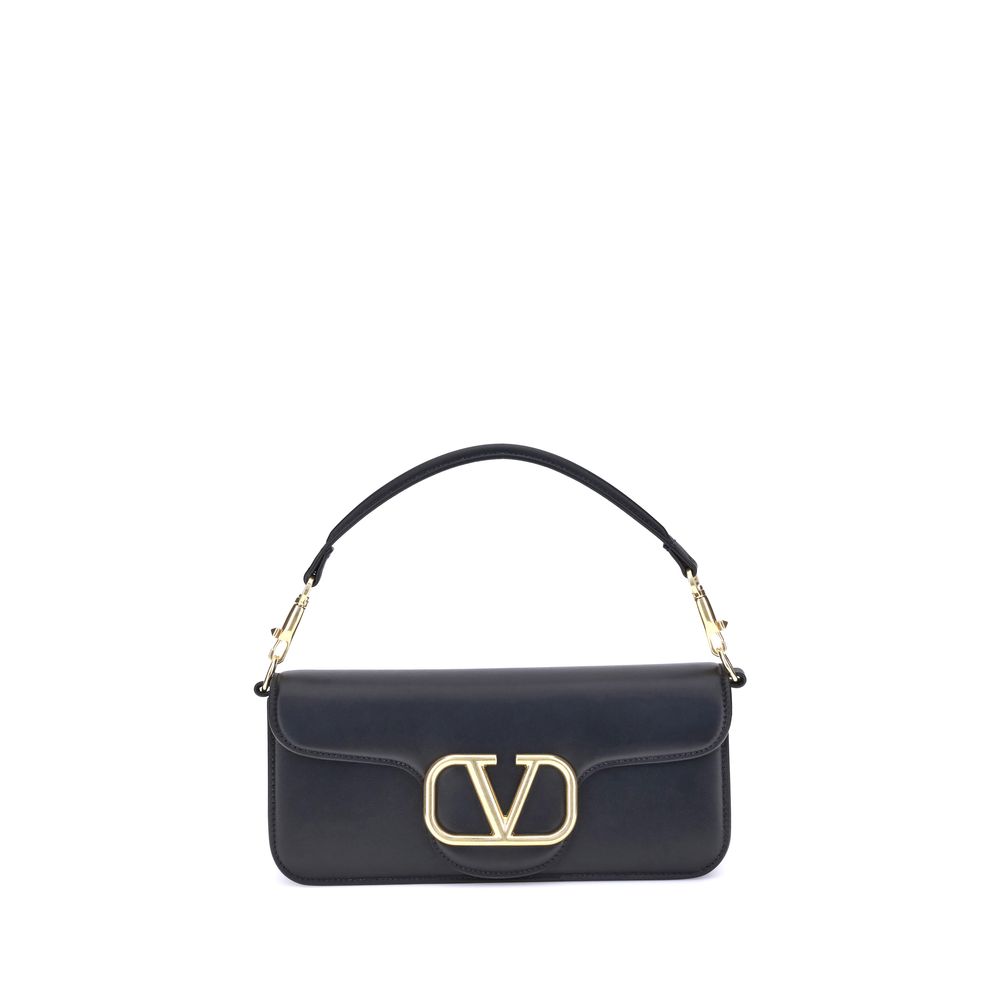 Valentino Garavani Locò Leren Schoudertas Luxueus Ontwerp