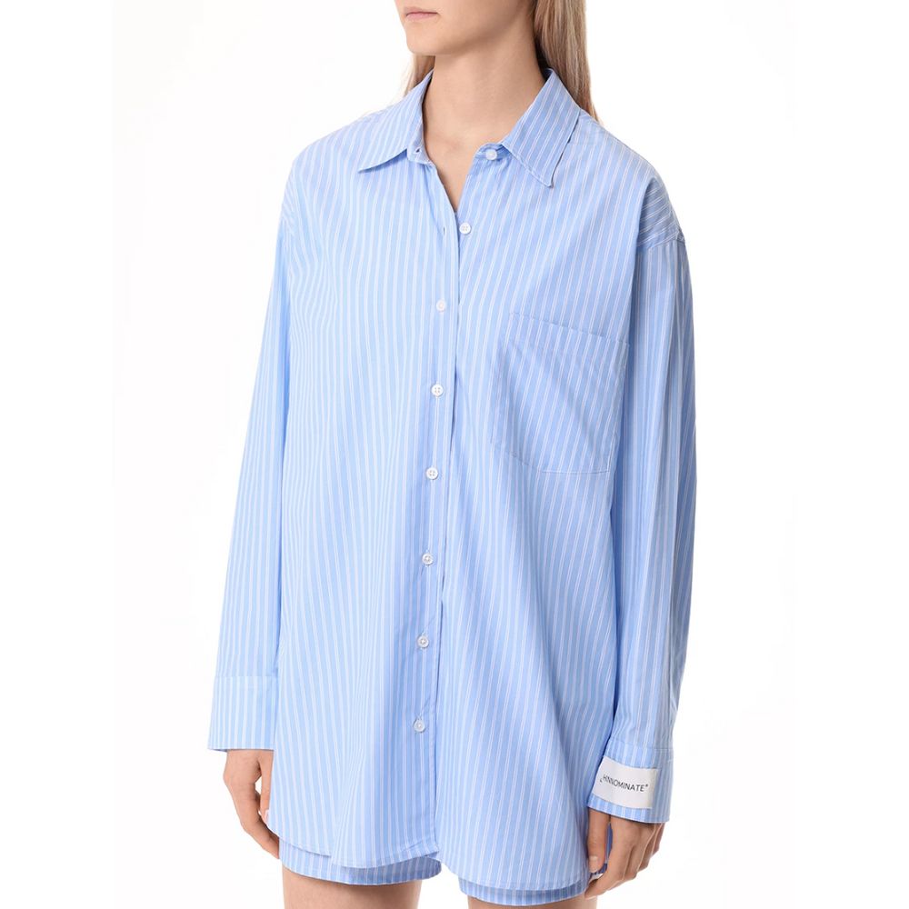 Chemise en coton bleu Hinnominate