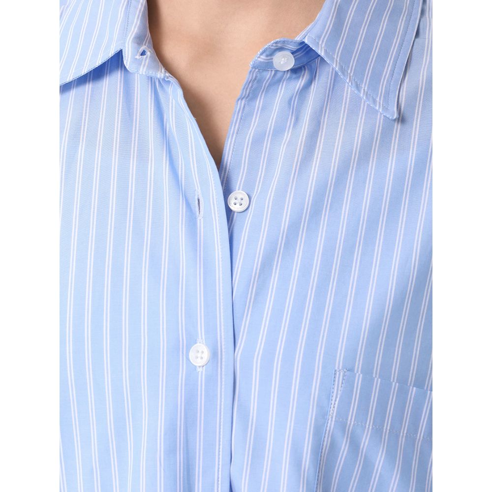 Chemise en coton bleu Hinnominate