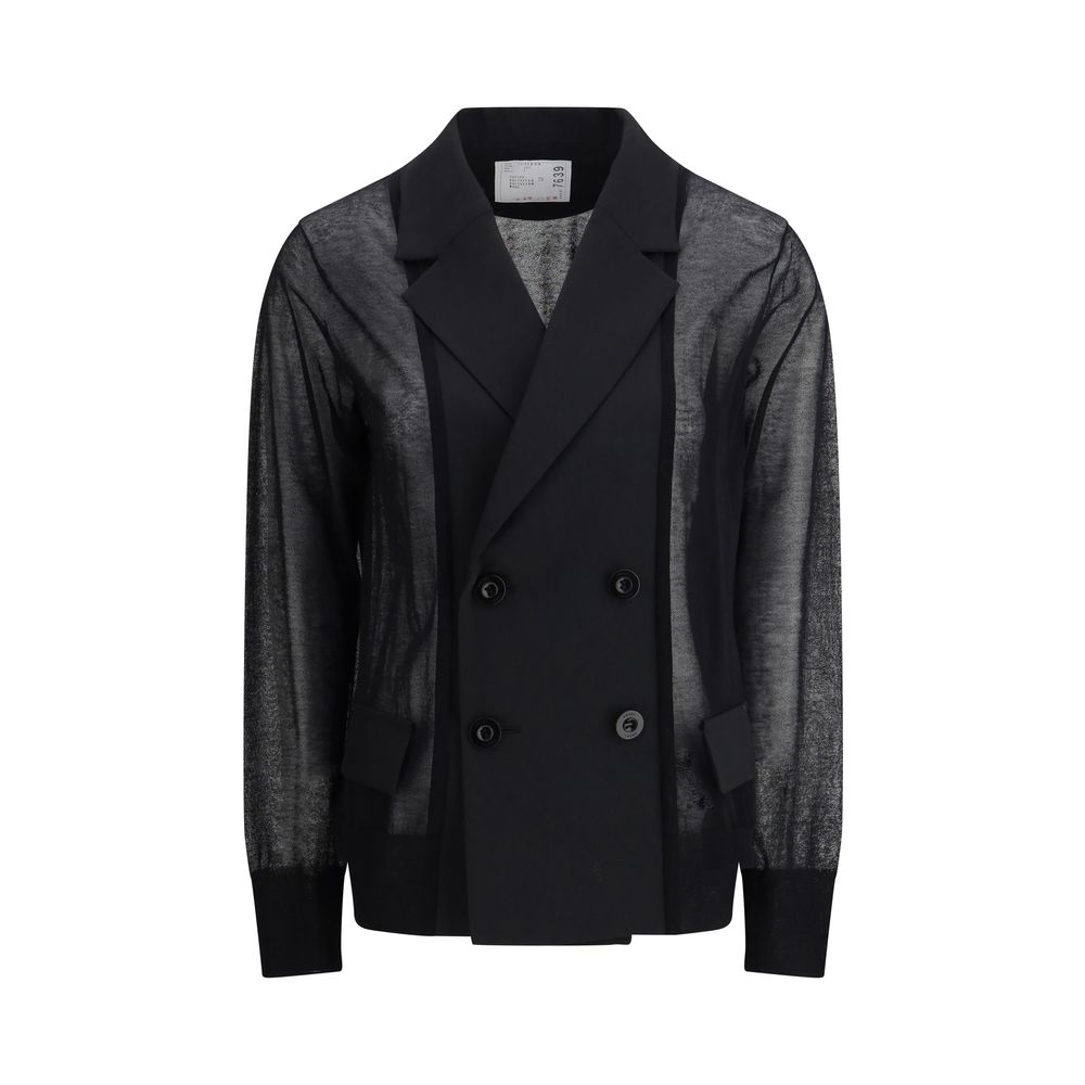 Veste blazer semi-transparente Sacai