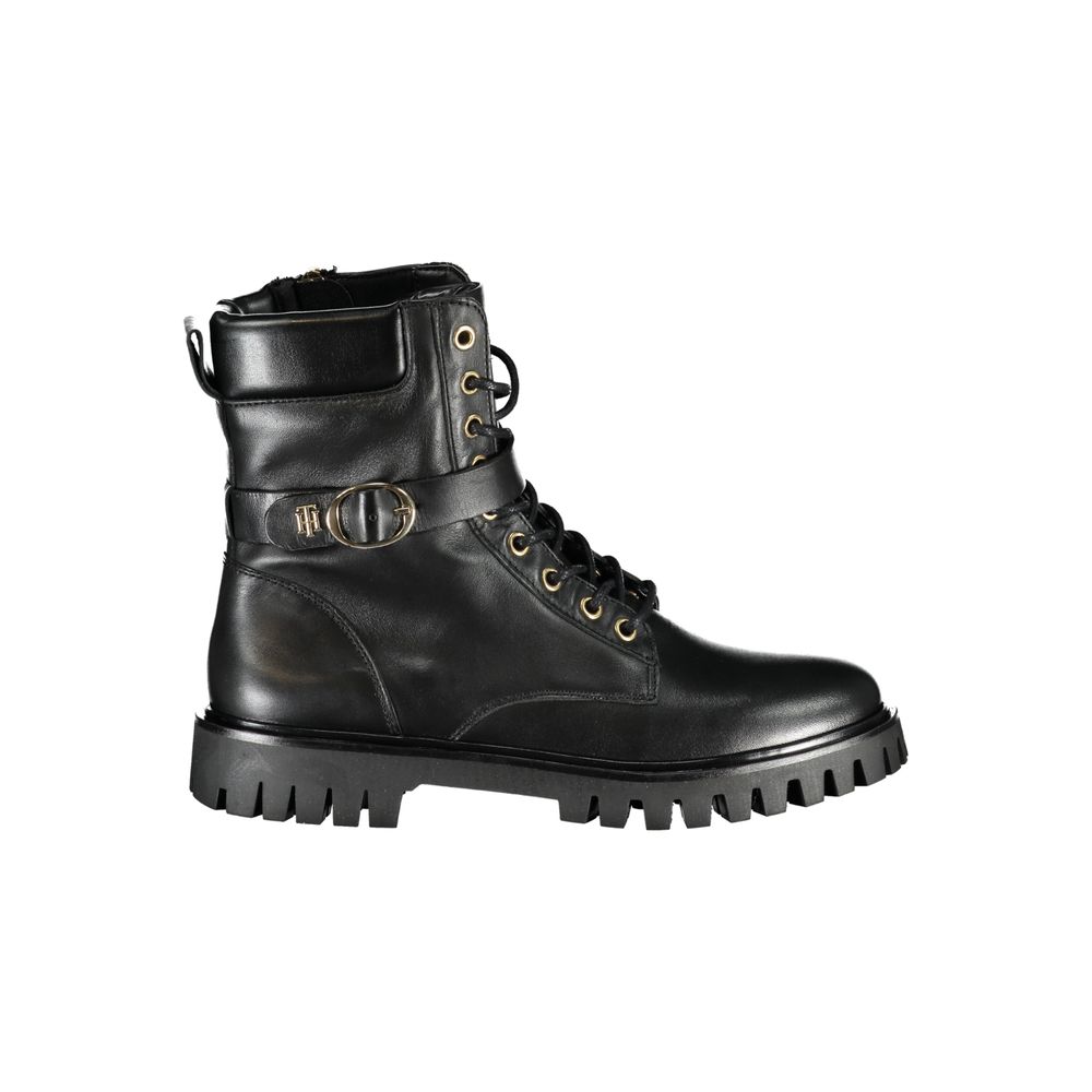 Tommy Hilfiger Black Polyester Boot by Tommy Hilfiger