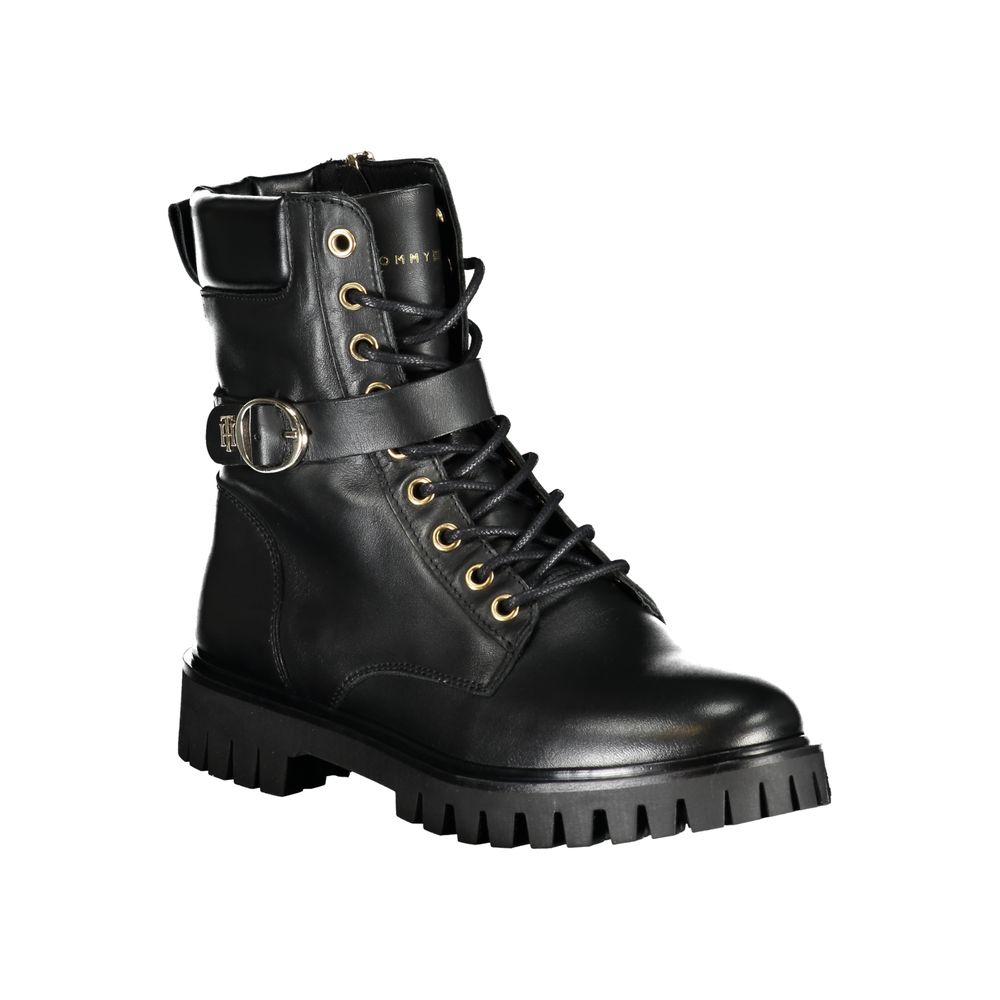 Tommy Hilfiger Black Polyester Boot by Tommy Hilfiger