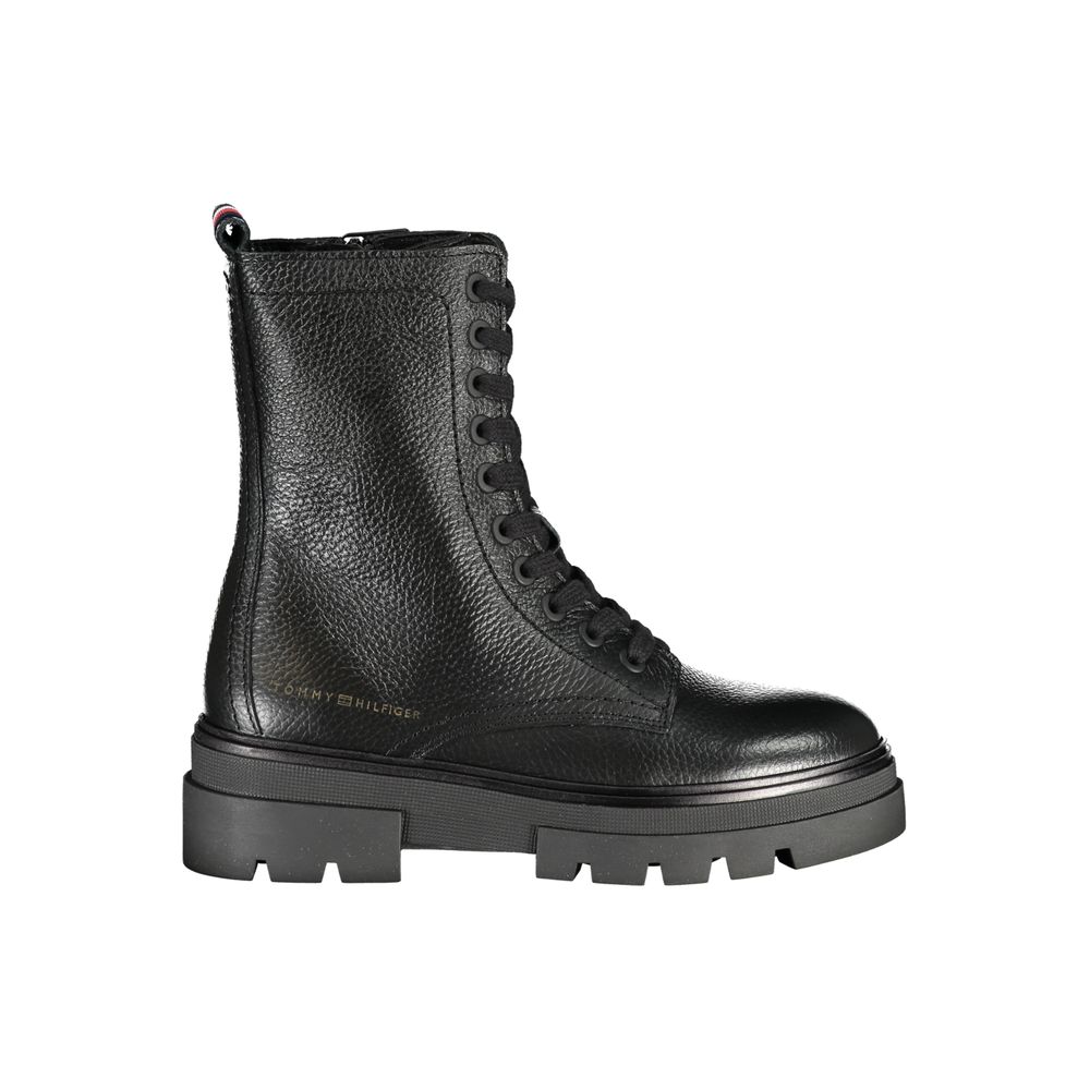 Tommy Hilfiger Black Polyester Boot by Tommy Hilfiger