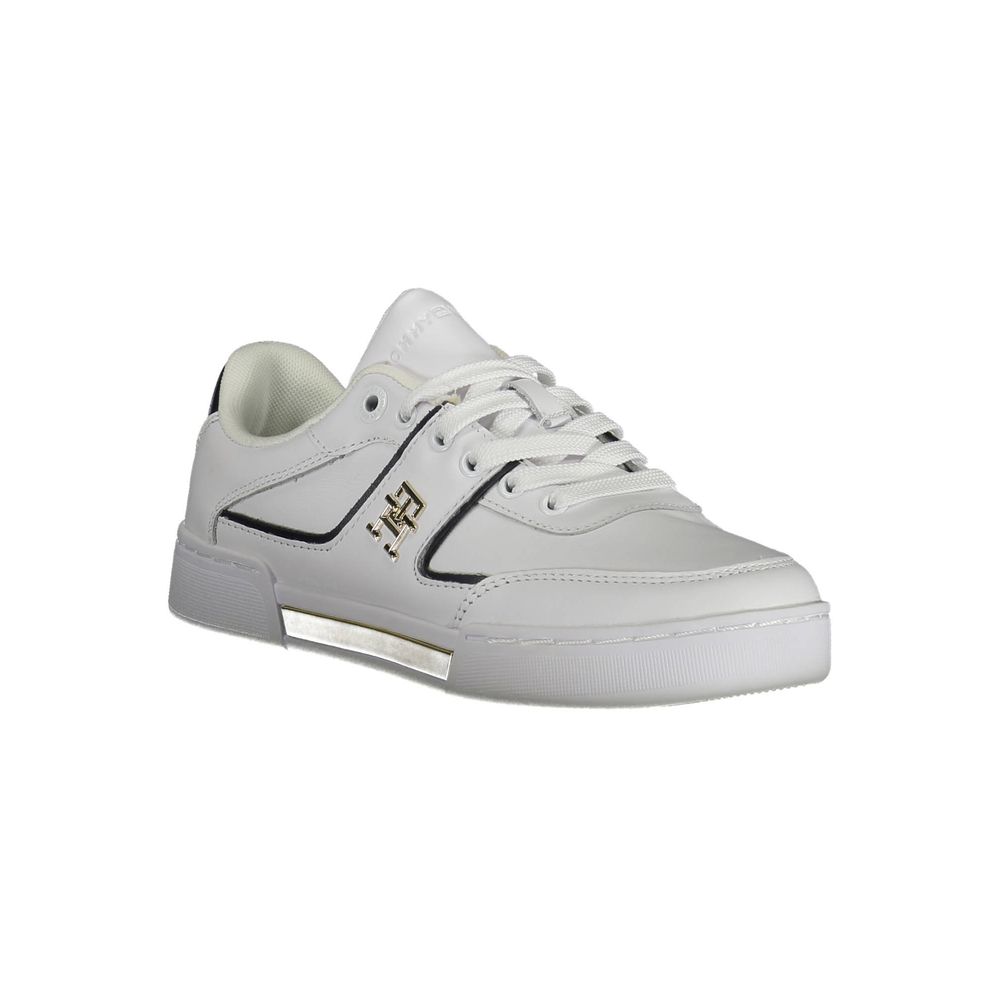 Tommy Hilfiger White Polyester Sneaker by Tommy Hilfiger
