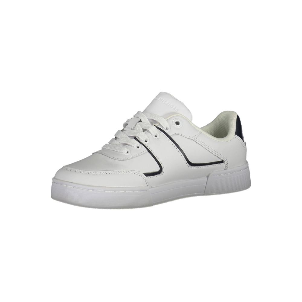 Tommy Hilfiger White Polyester Sneaker by Tommy Hilfiger