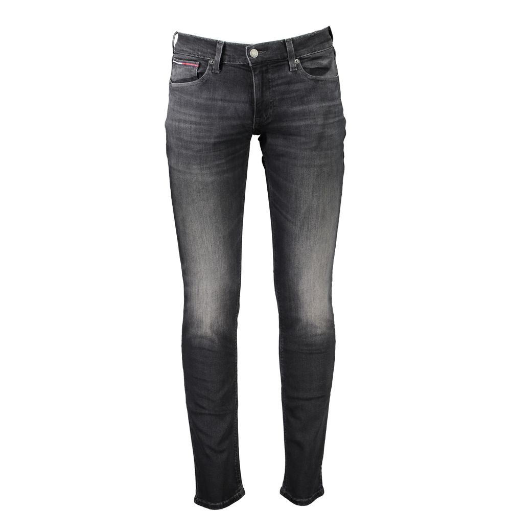Jean et pantalon en coton noir Tommy Hilfiger