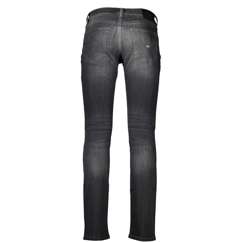 Jean et pantalon en coton noir Tommy Hilfiger