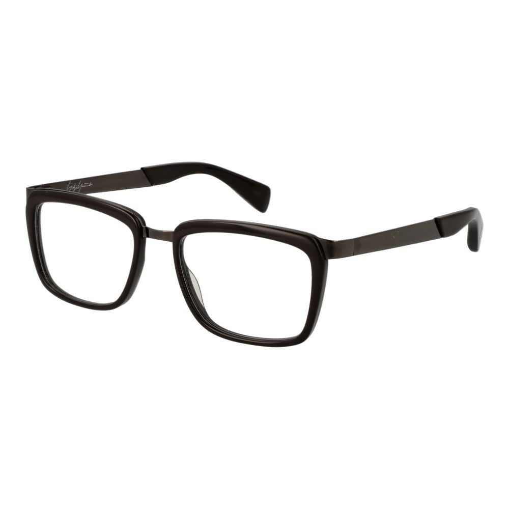 Montures de lunettes unisexes marron Yohji Yamamoto