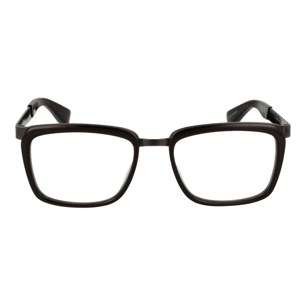 Montures de lunettes unisexes marron Yohji Yamamoto
