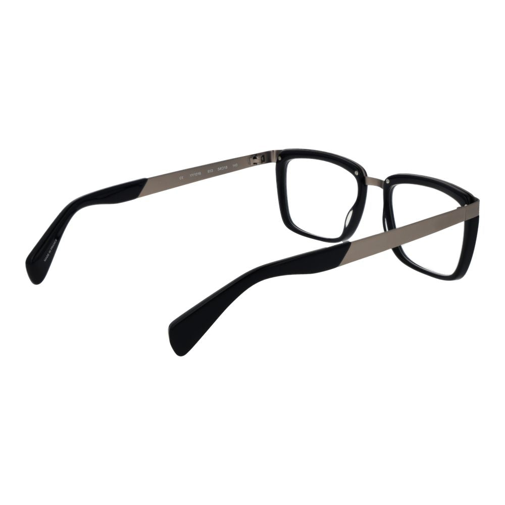 Montures optiques unisexes noires Yohji Yamamoto