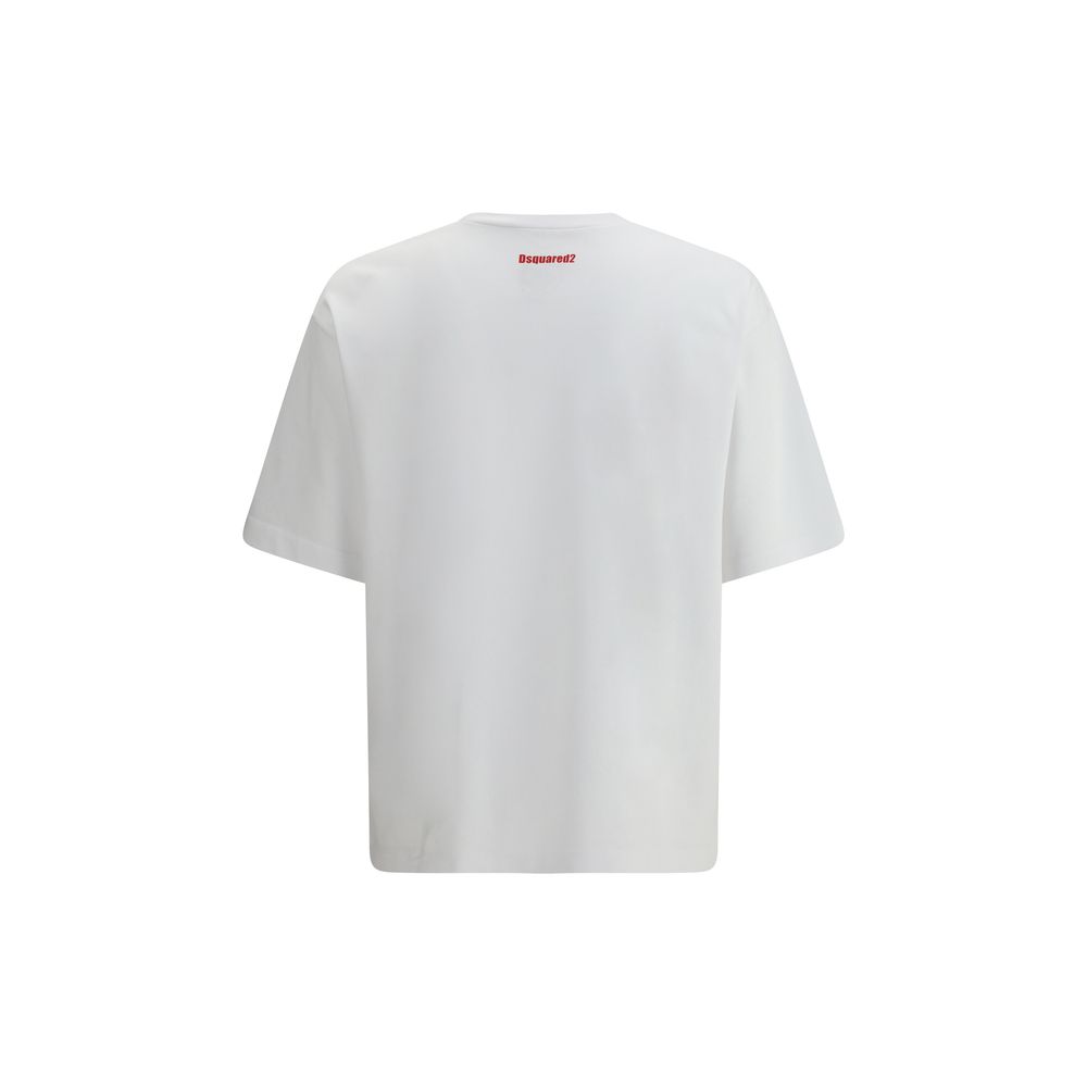Dsquared2 Cotton T Shirt Obsessed2 Print Signature Back