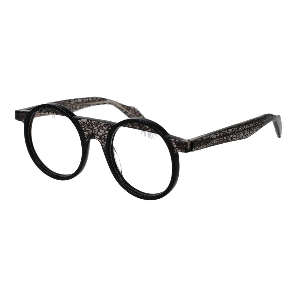 Montures optiques unisexes noires Yohji Yamamoto