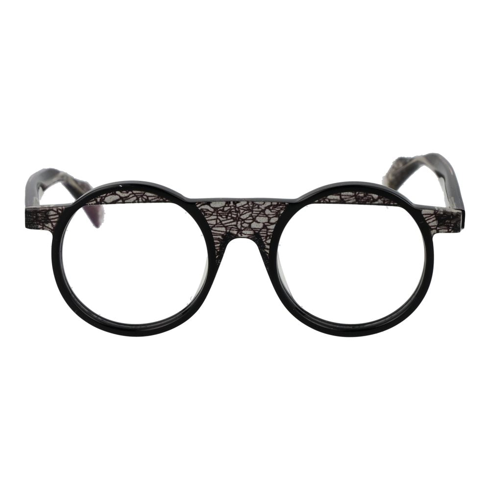 Montures optiques unisexes noires Yohji Yamamoto