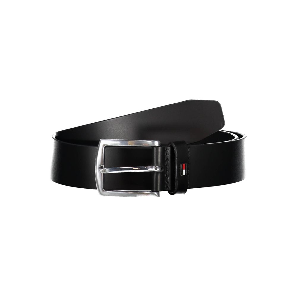 Ceinture en cuir noir Tommy Hilfiger