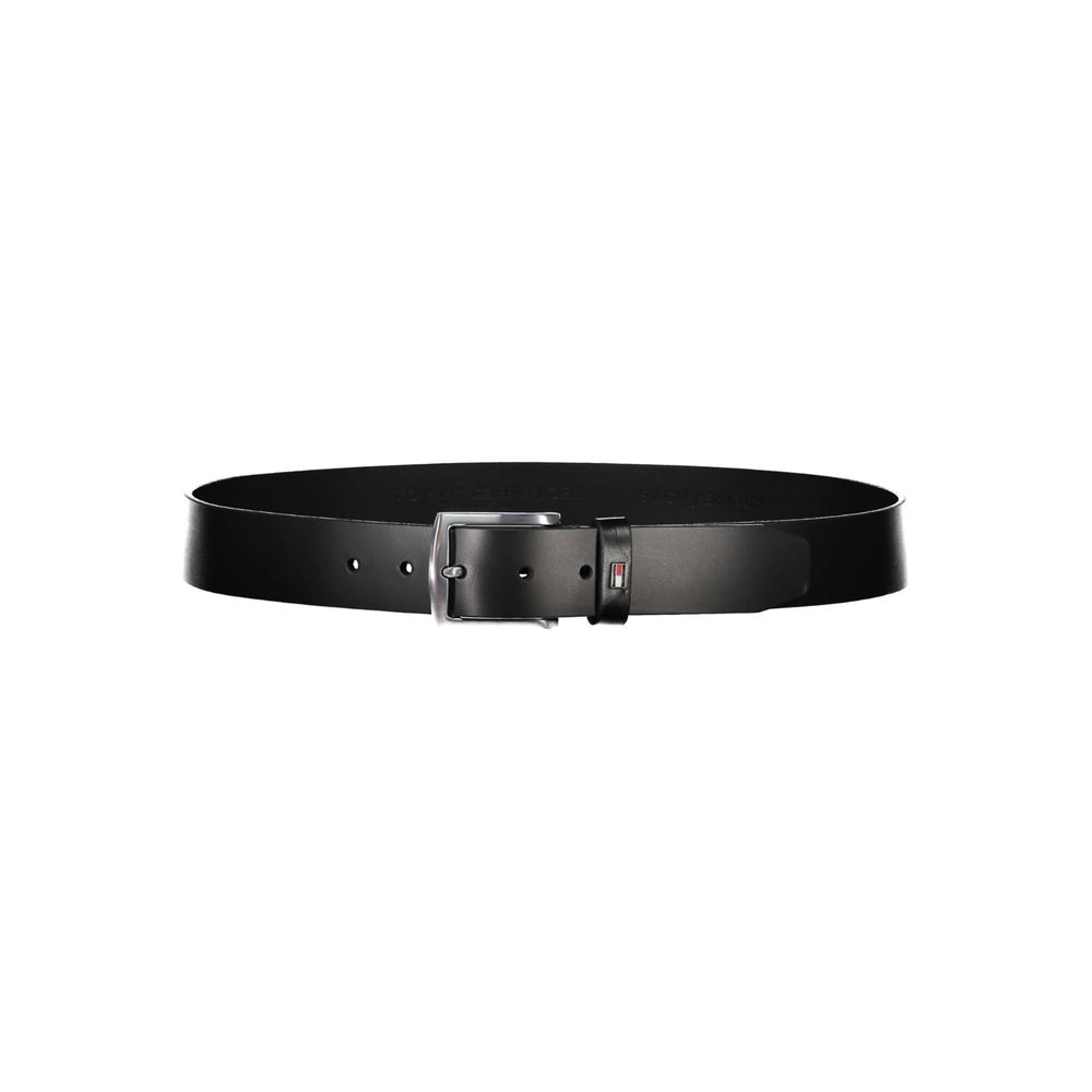 Ceinture en cuir noir Tommy Hilfiger