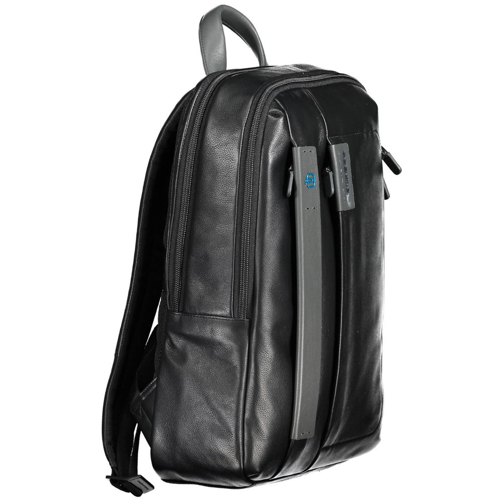 Sac à dos en cuir noir Piquadro