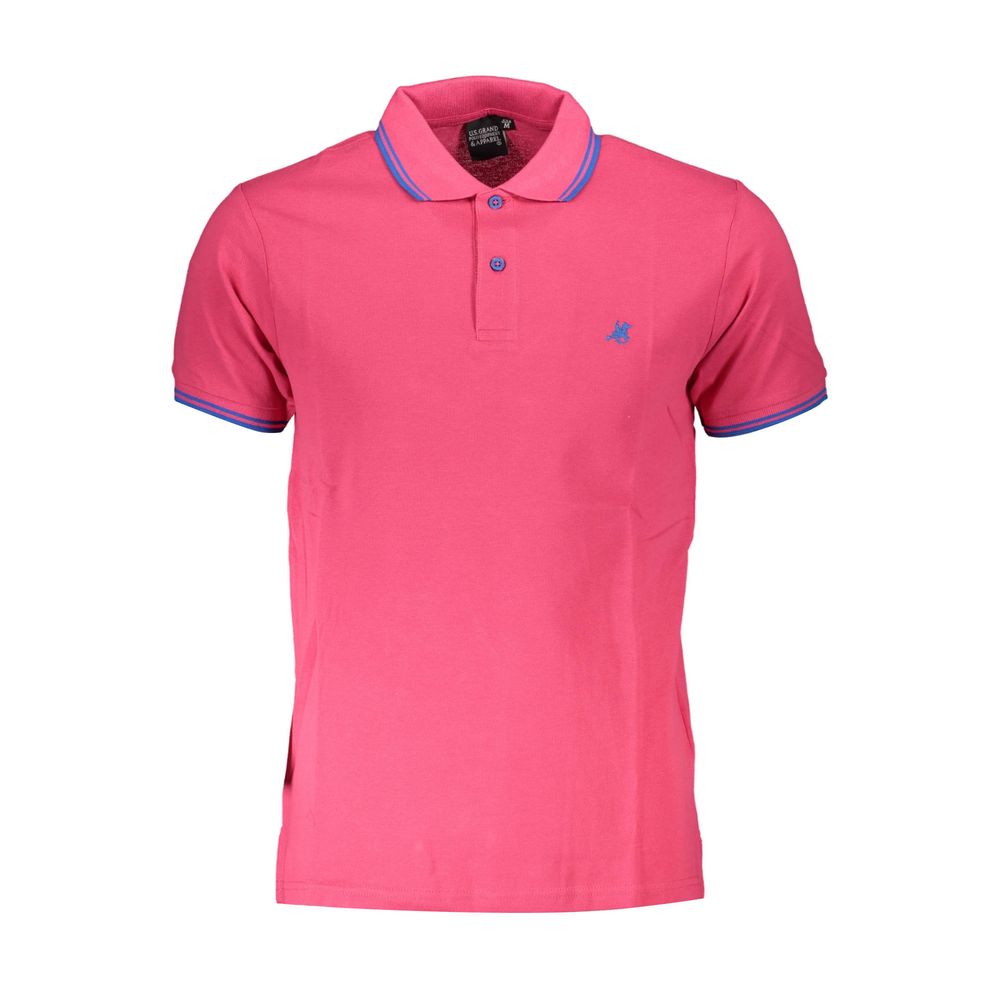 Polo US Grand Polo en coton rose