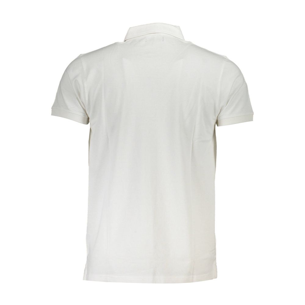 Polo blanc en coton Cavalli Class