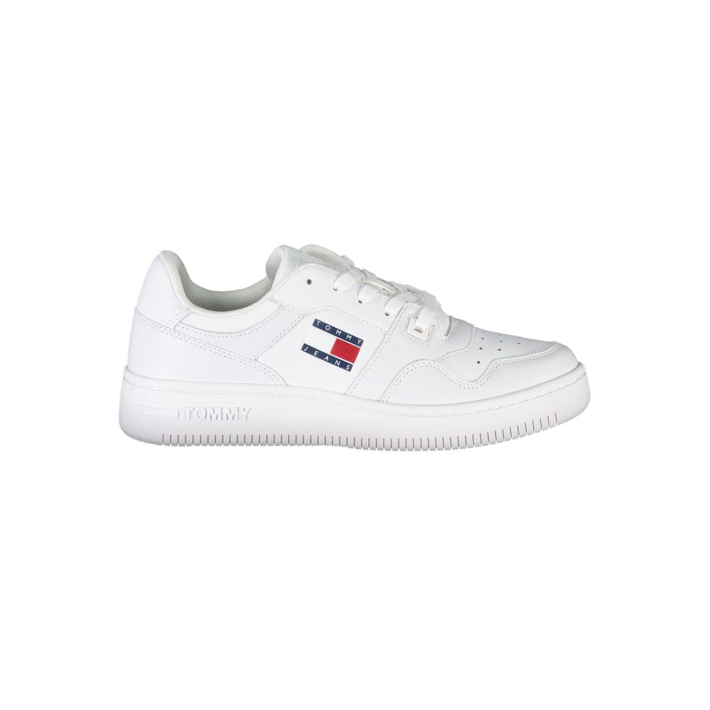 Tommy Hilfiger White Polyester Sneaker by Tommy Hilfiger