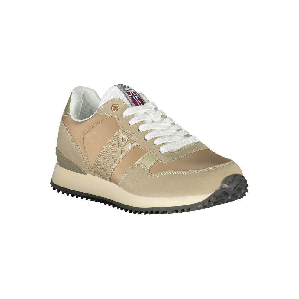 Napapijri Beige Polyester Sneaker by Napapijri