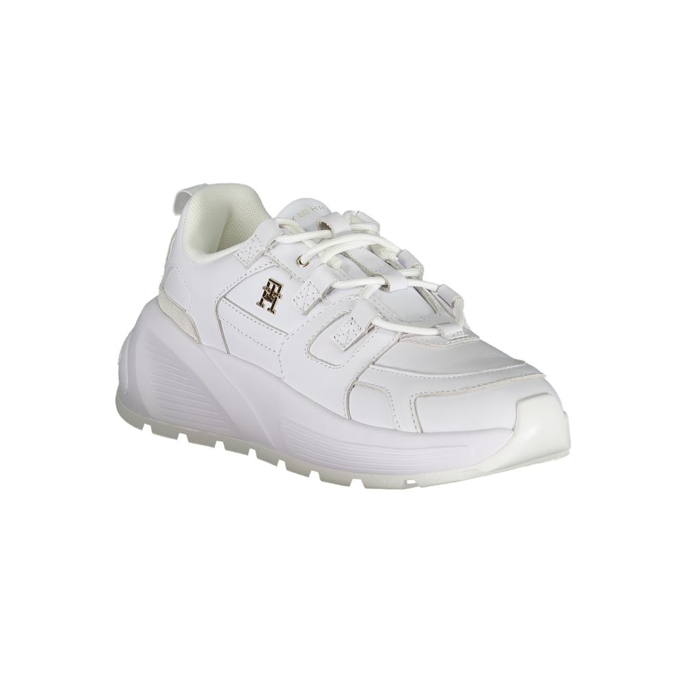 Tommy Hilfiger White Polyester Sneaker by Tommy Hilfiger
